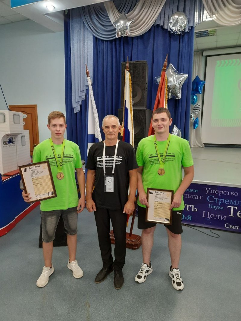 Лучшие в отборочном межрегиональном этапе Чемпионата по профессиональному мастерству «Профессионалы»